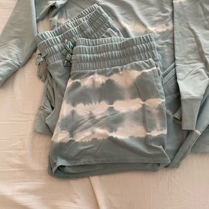 Comfortable tie dye maternity set